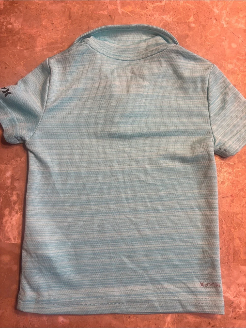 Hurley Boys Light Blue Striped Polo